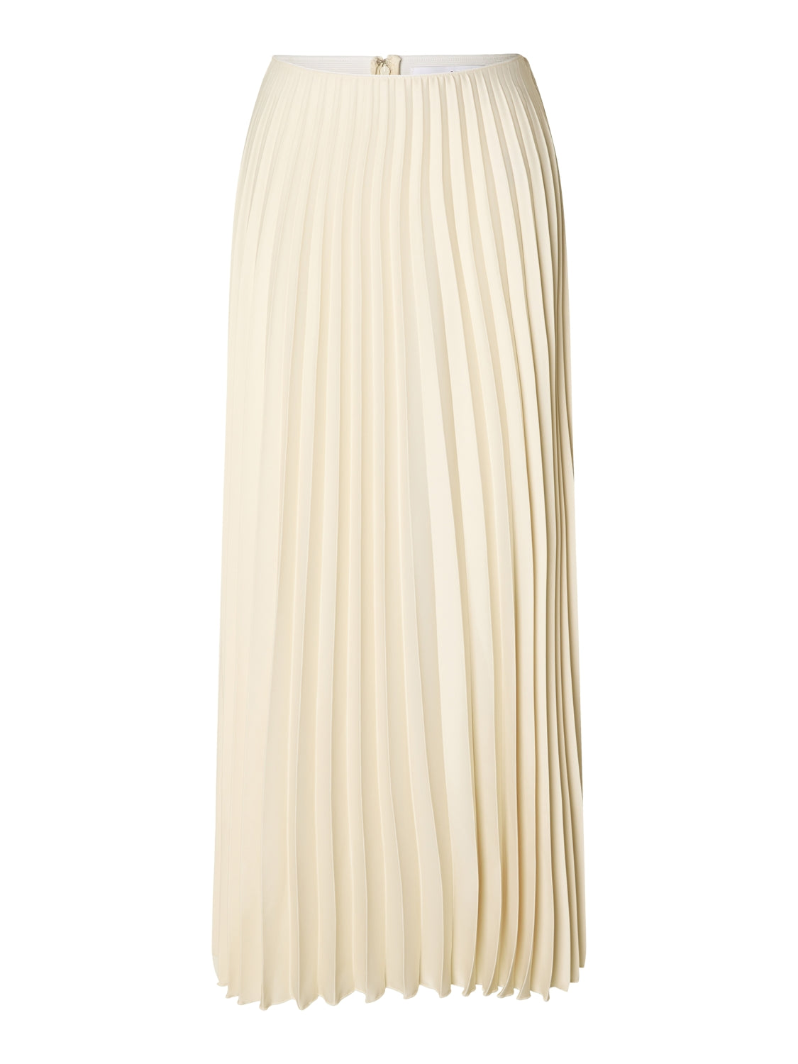 Selected Femme "Tina" Ankle Plisse Skirt beige