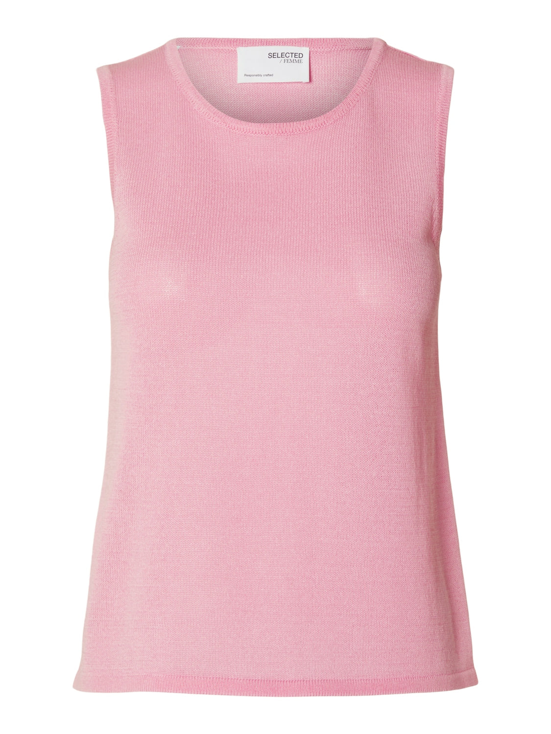 Selected Femme " Moon" Knit Top pink