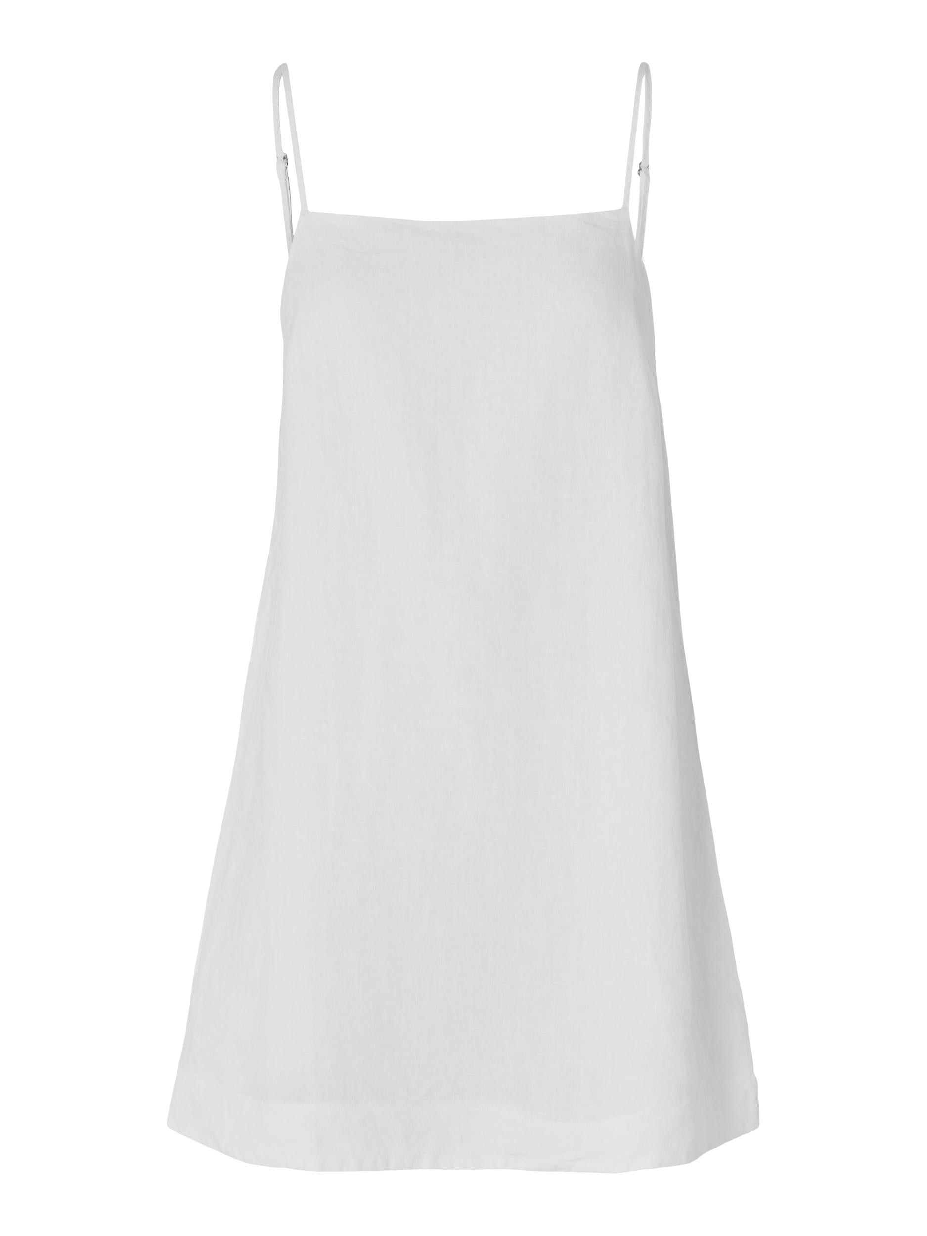 Selected Femme "Linnie" Short Linen Strap Dress