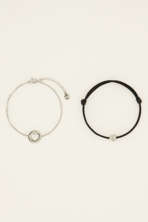 My Jewellery Mutter & Mini-Armband schwarz/ silber