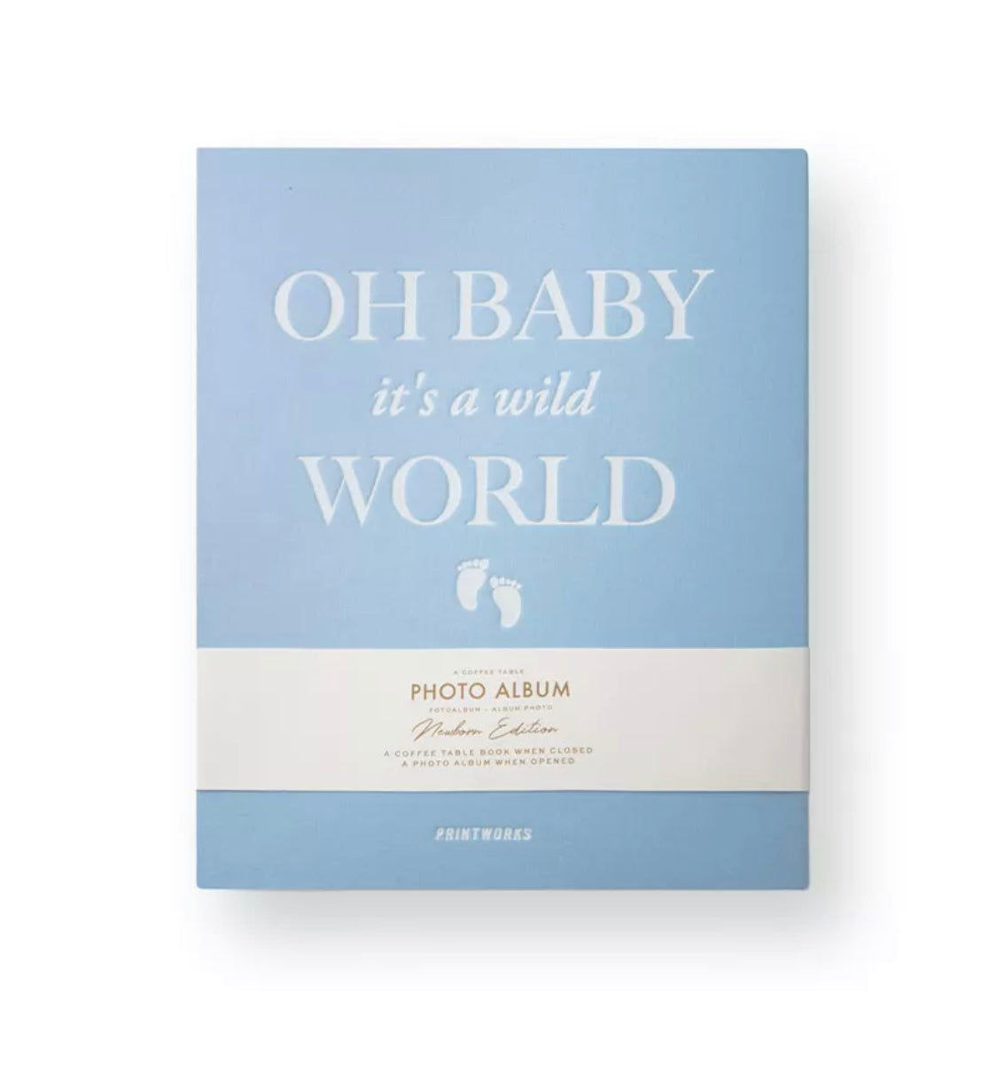Printworks Oh baby it’s a wild world – A Coffee Table Photo Album blau