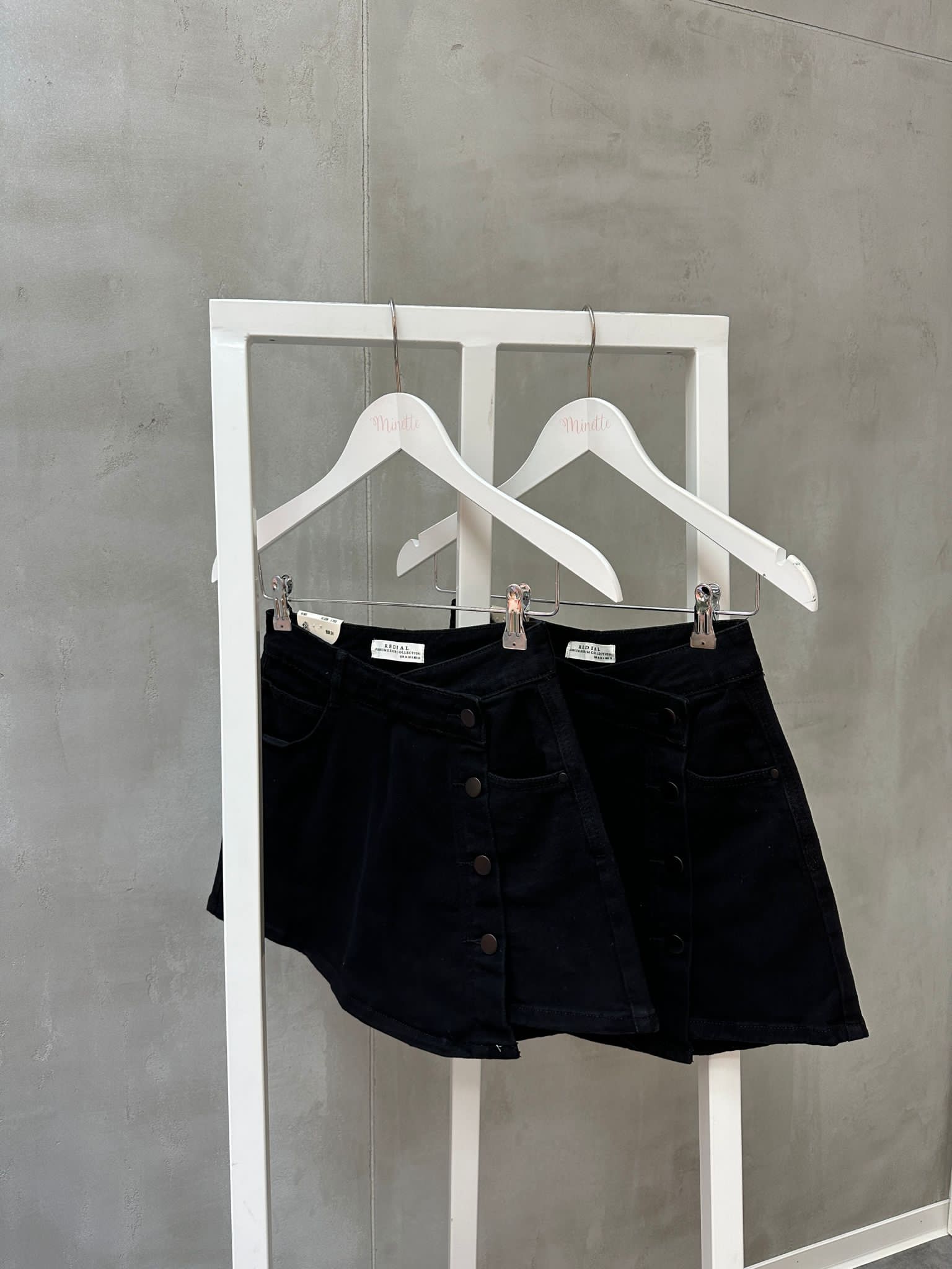 Minette Denim- Rock schwarz