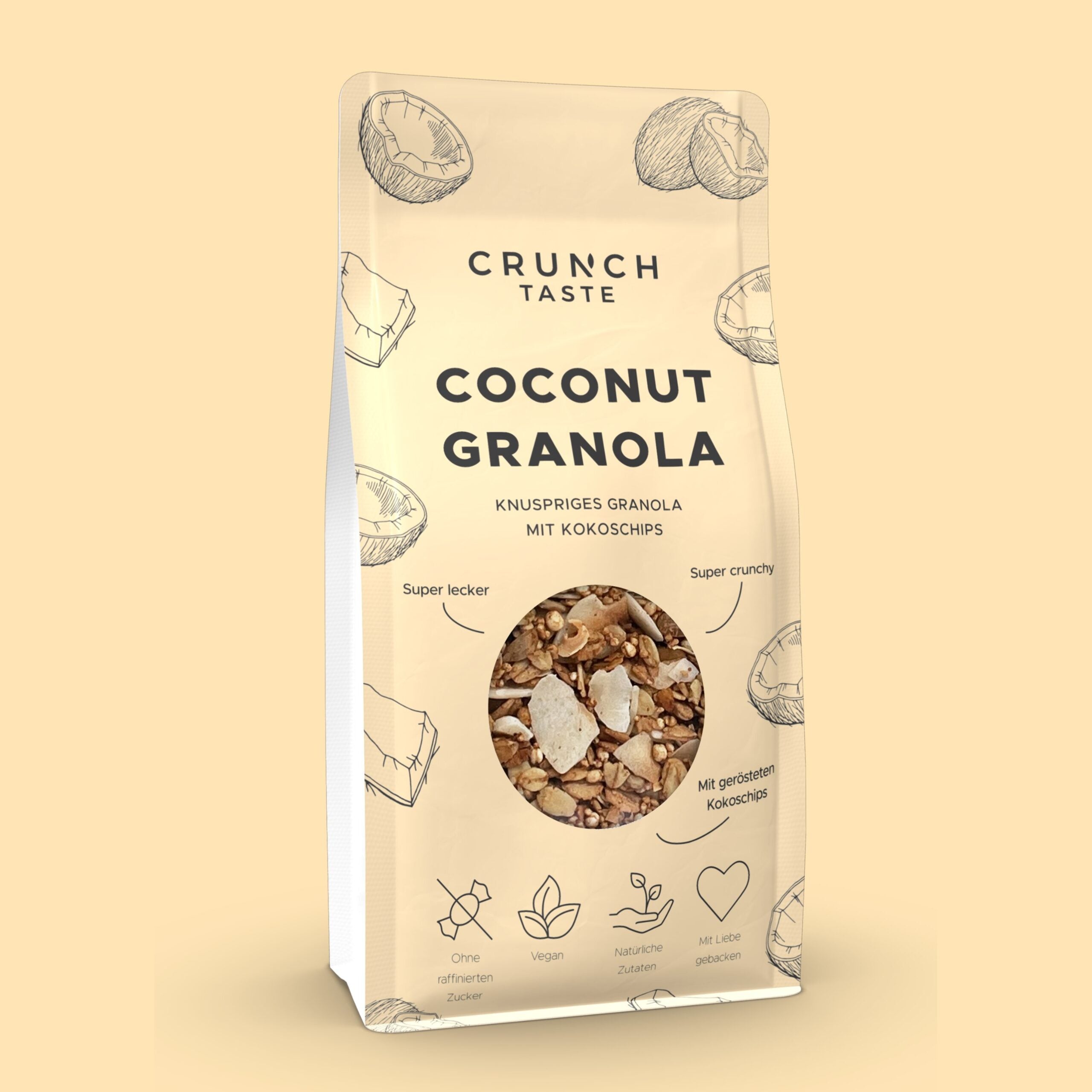 Crunch Taste COCONUT GRANOLA | Granola mit Kokoschips | 250g