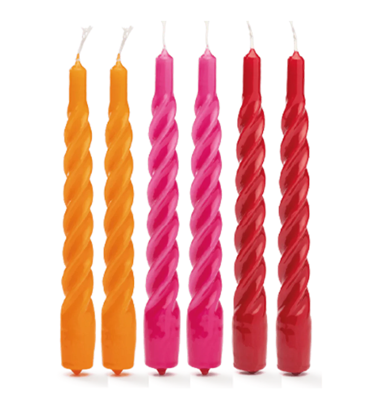 Anna + Nina Mixed Twisted Candle vers. Farben