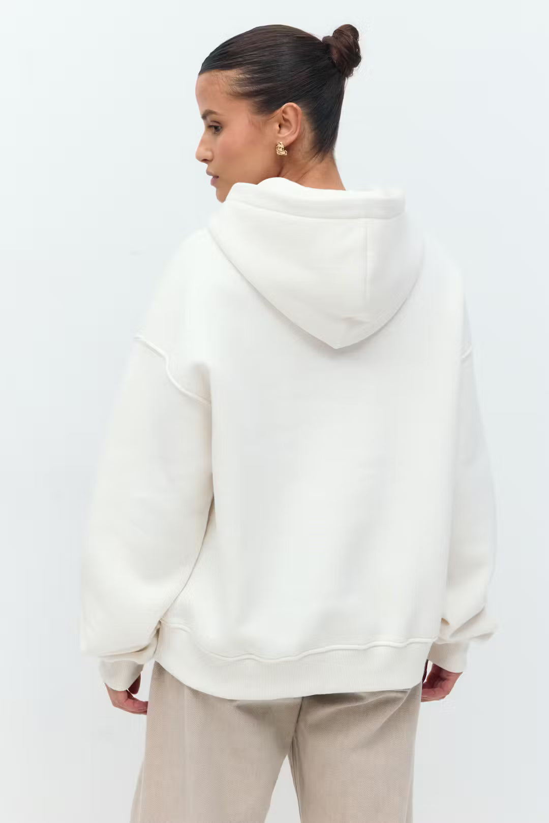 Gina Tricot  Basic original hoodie weiss
