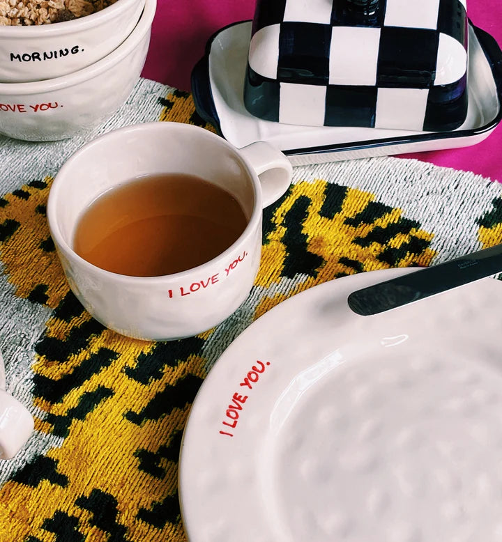 Anna + Nina I Love You Cappuccino Mug