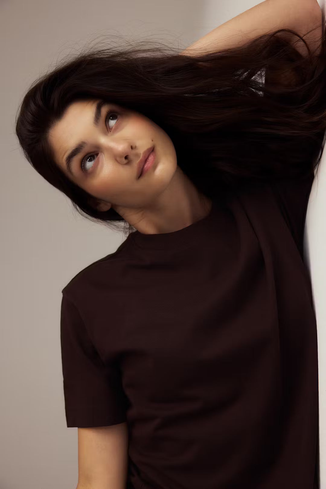 Gina Tricot Basic tee braun