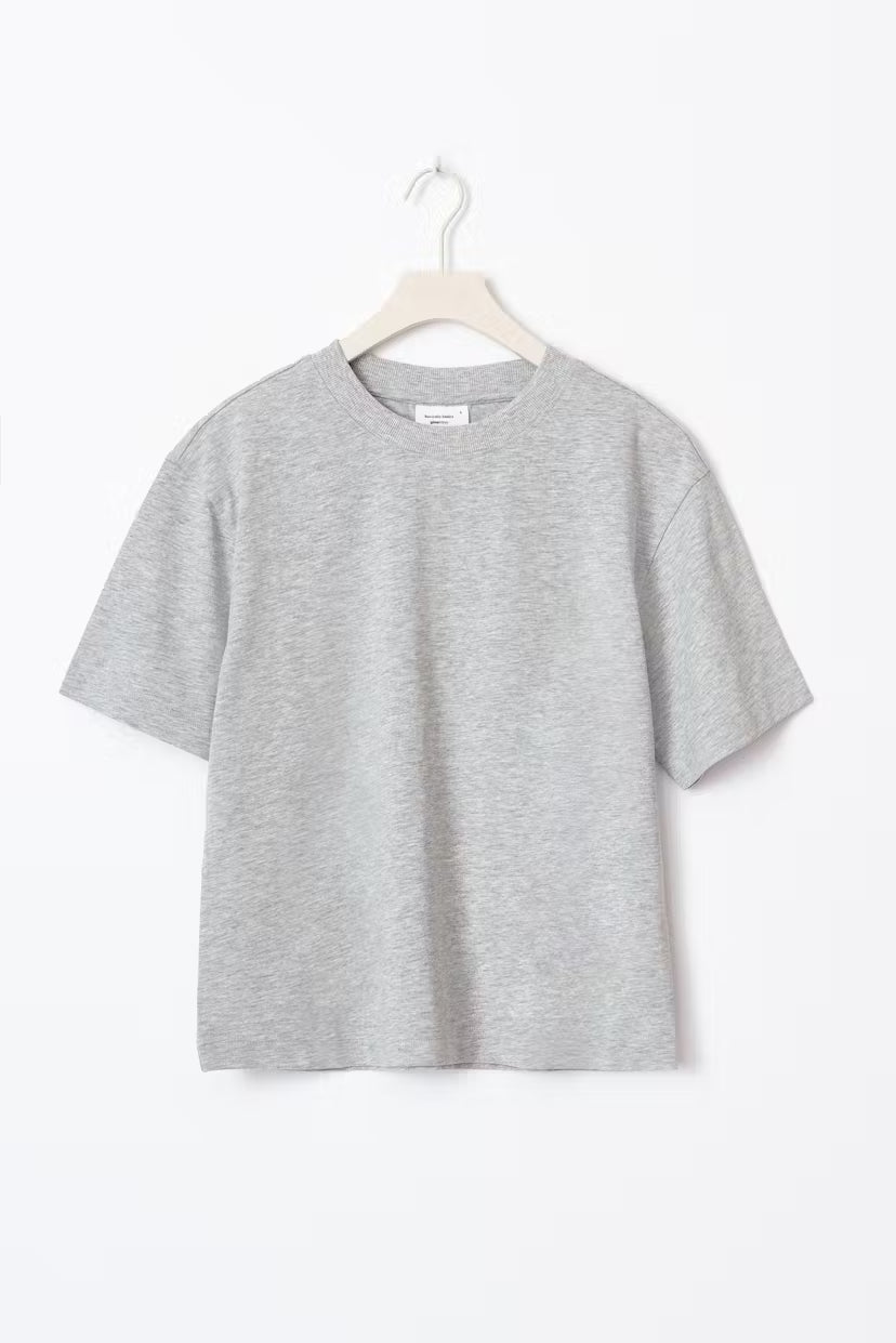 Gina Tricot basic tee grau