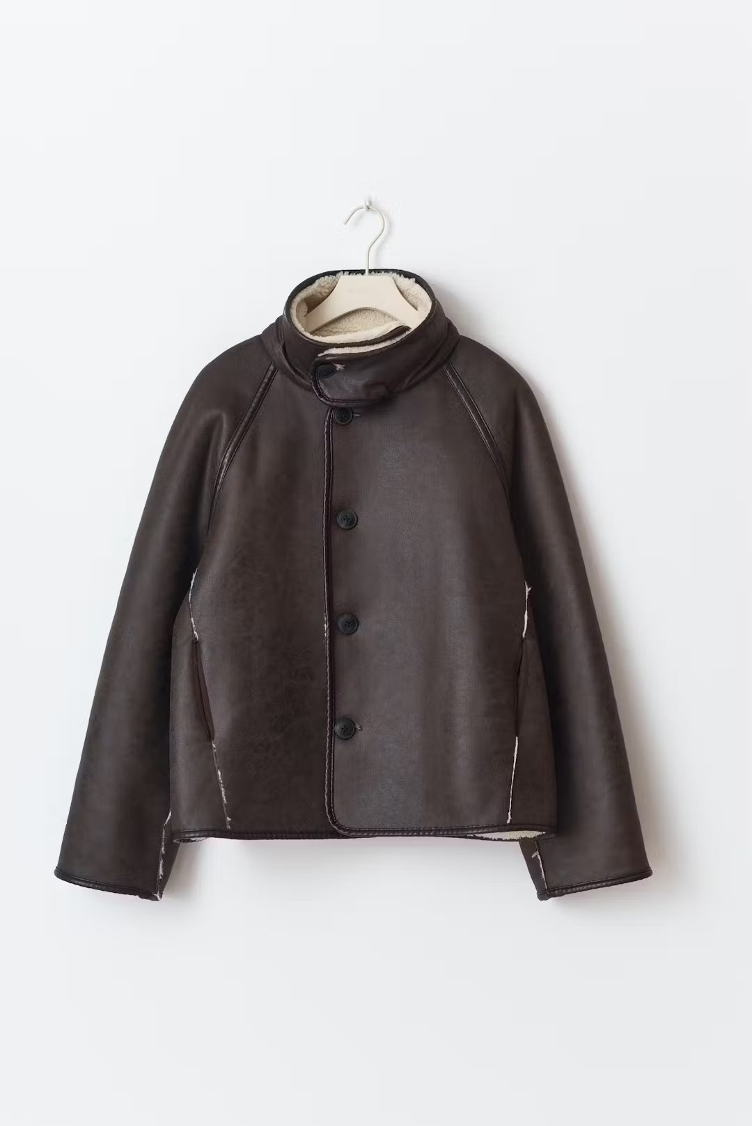 Gina Tricot Reversible teddy jacket beige