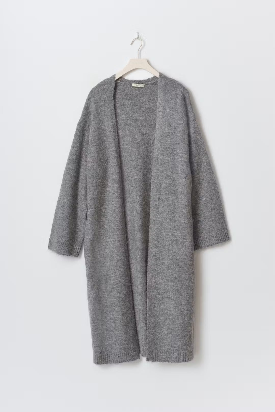 Gina Tricot Long knitted cardigan grau