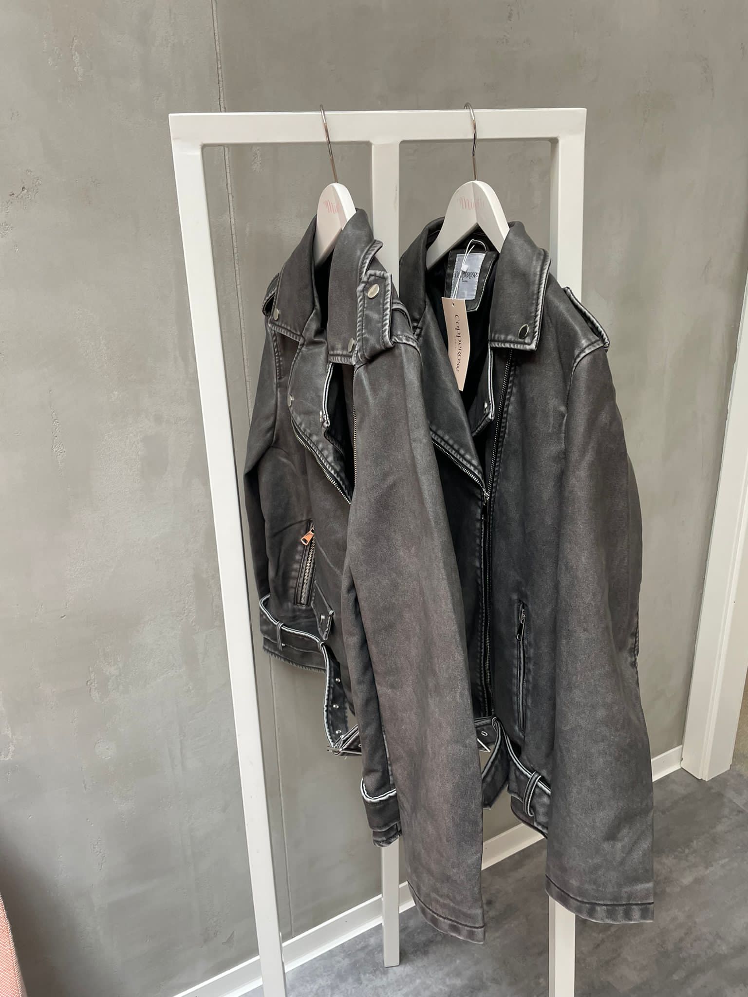 Minette Biker Lederjacke schwarz