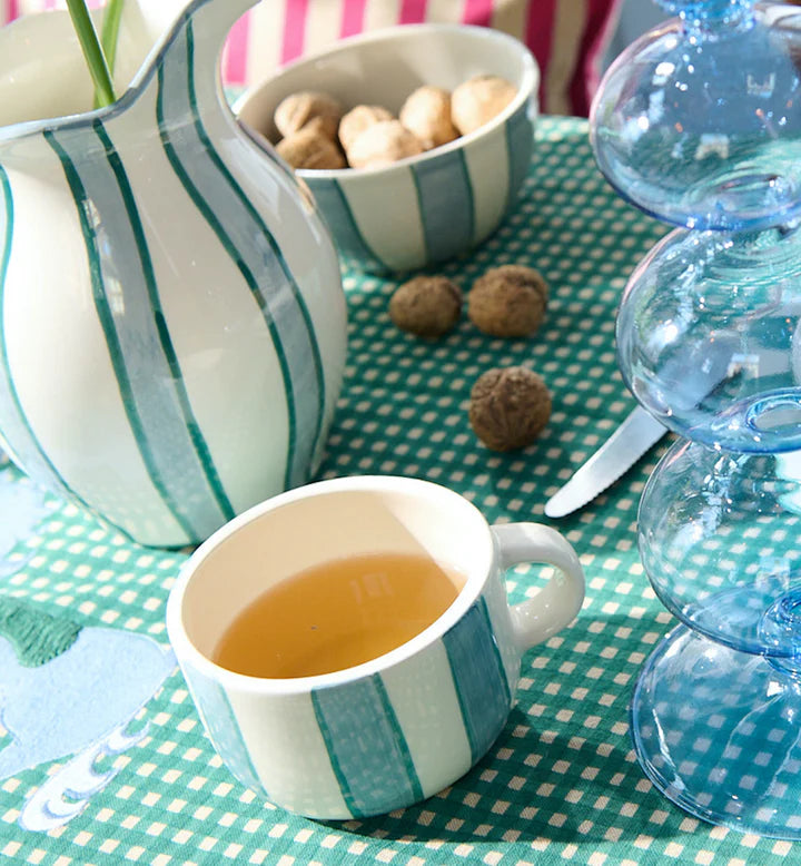 Anna + Nina Powder Striped Cappuccino Mug