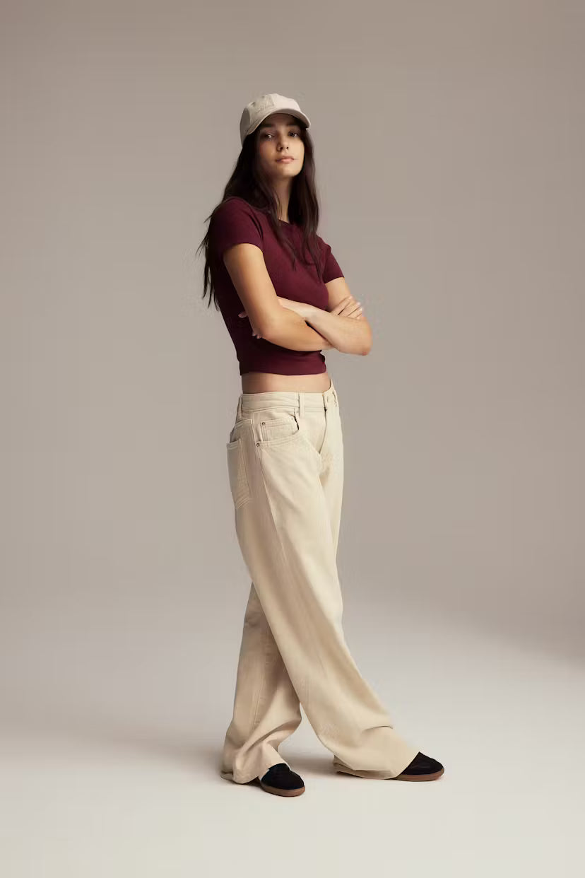 Gina Tricot basic tight top rot