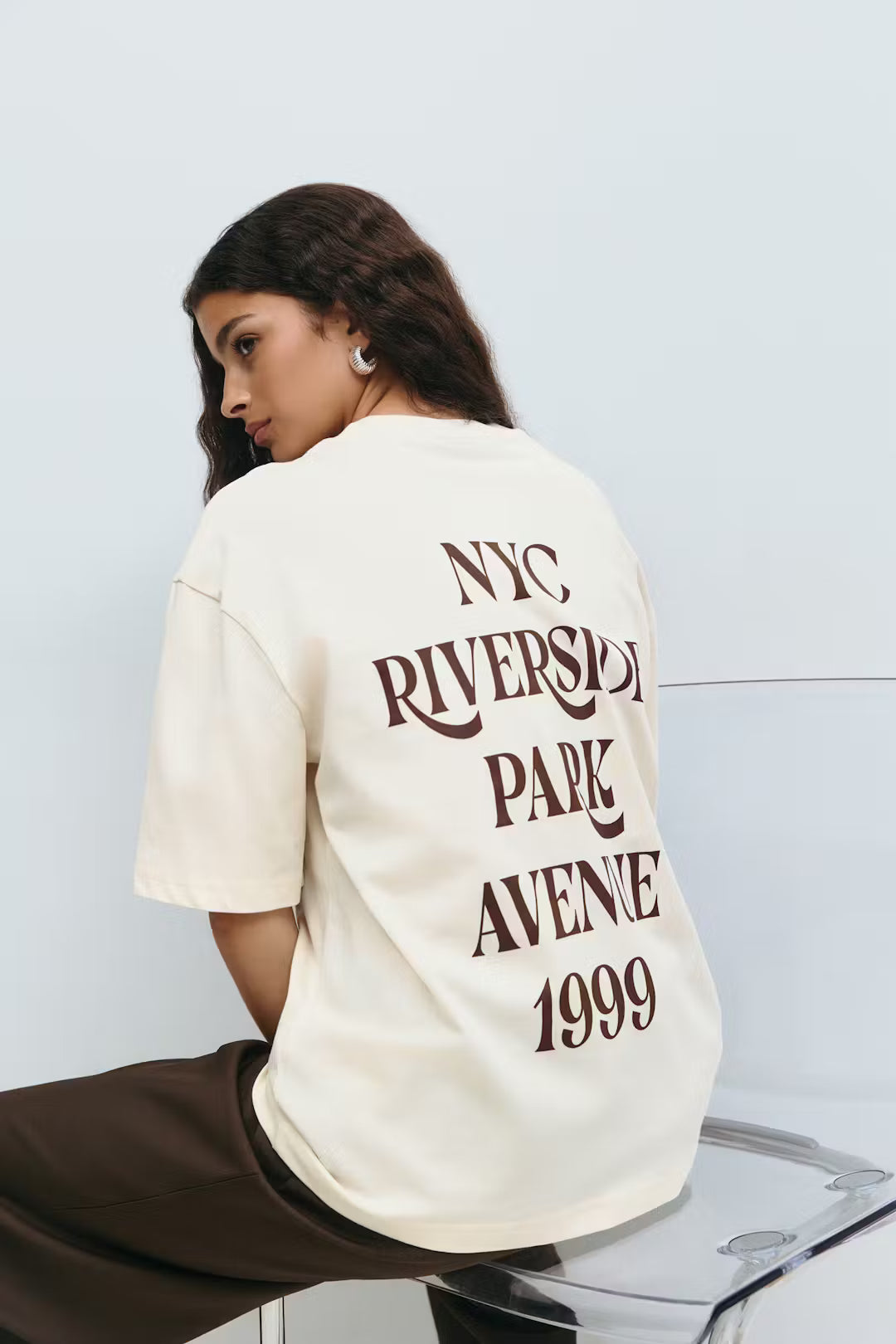 Gina Tricot printed oversized tee
