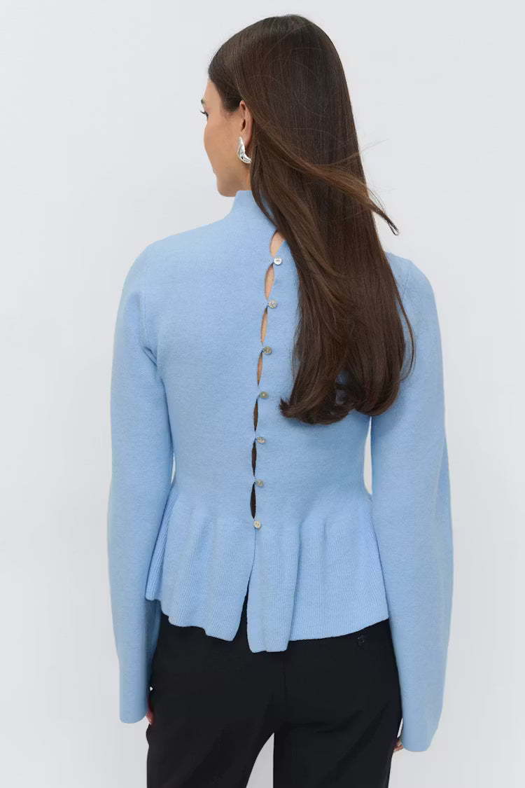 Gina Tricot knitted peplum top