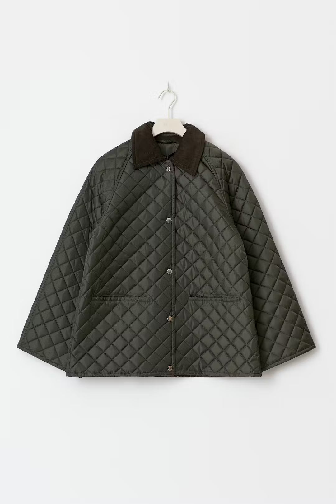 Gina Tricot corduroy collar quilted jacket