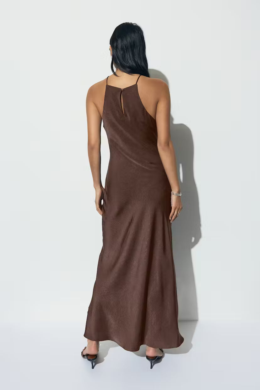 Gina Tricot crinkle maxi dress