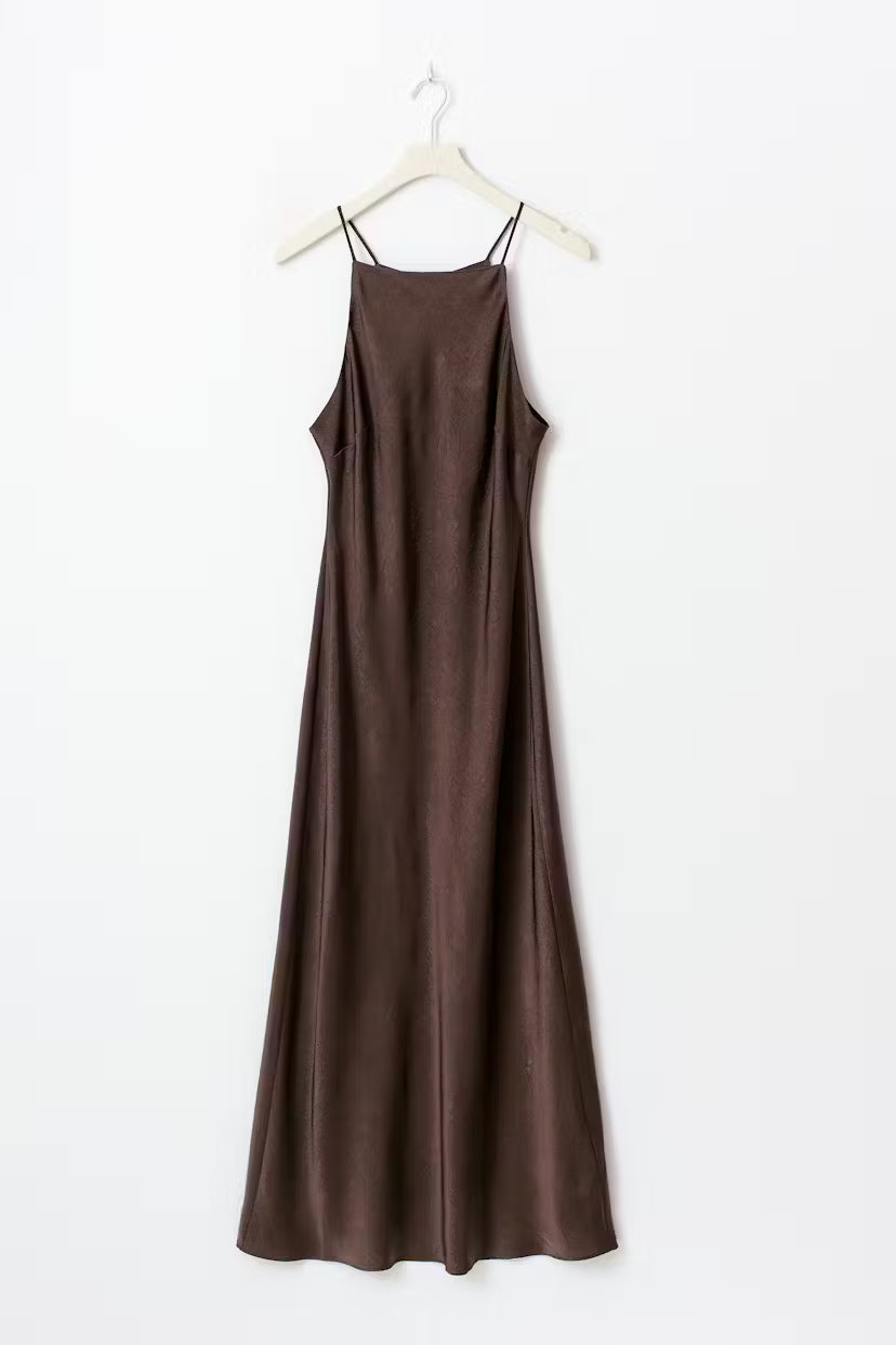 Gina Tricot crinkle maxi dress