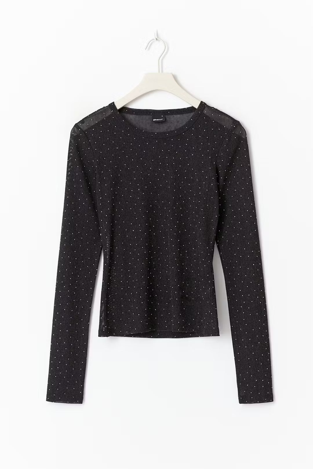 Gina Tricot rhinestone sheer top