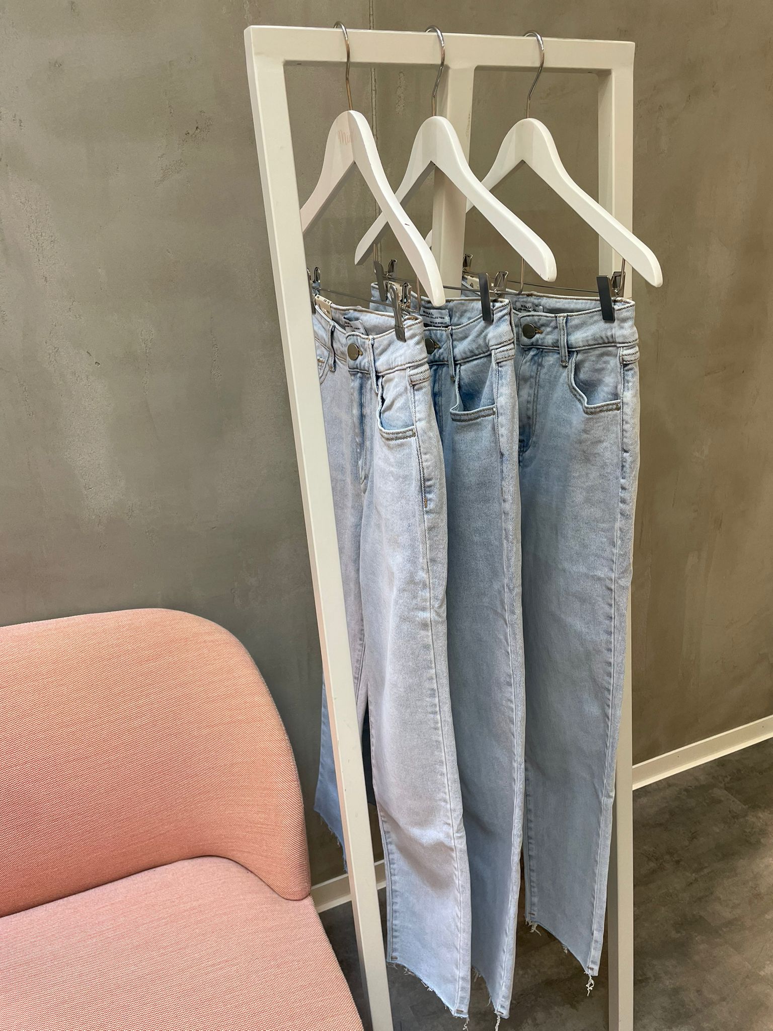 Minette Jeans mit cutout hellblau