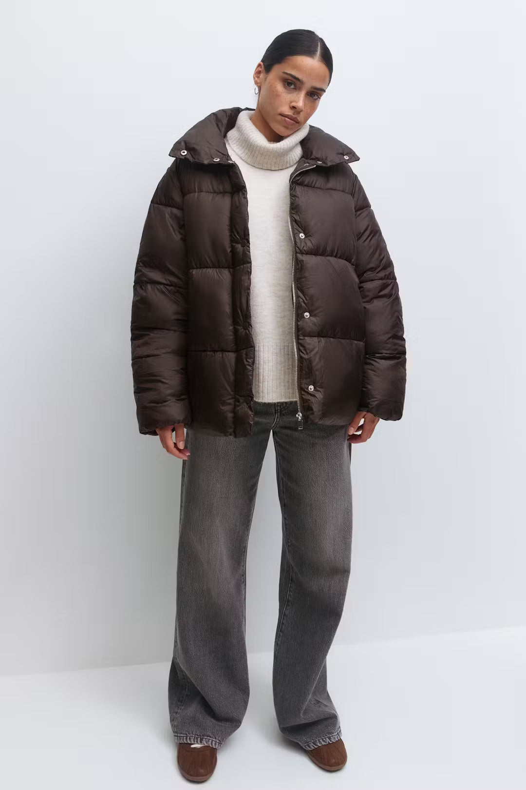 Gina Tricot belted puffer jacket
