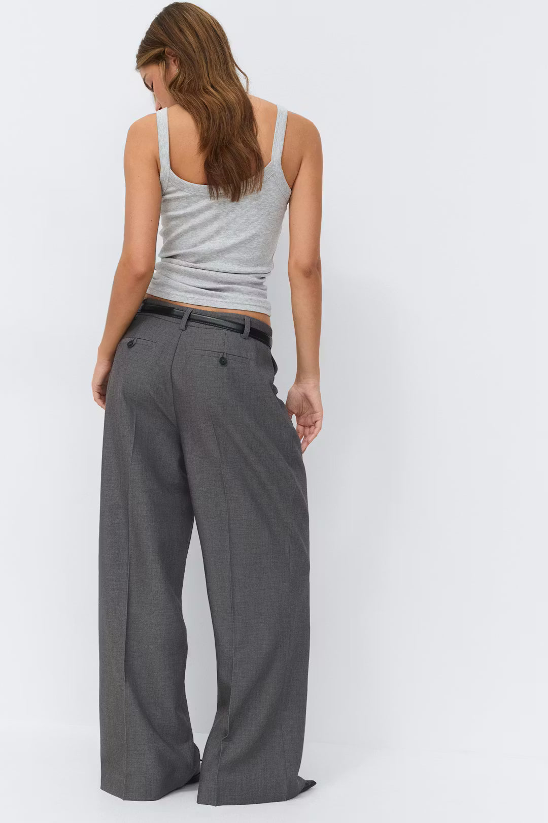 Gina Tricot wide pleated trousers