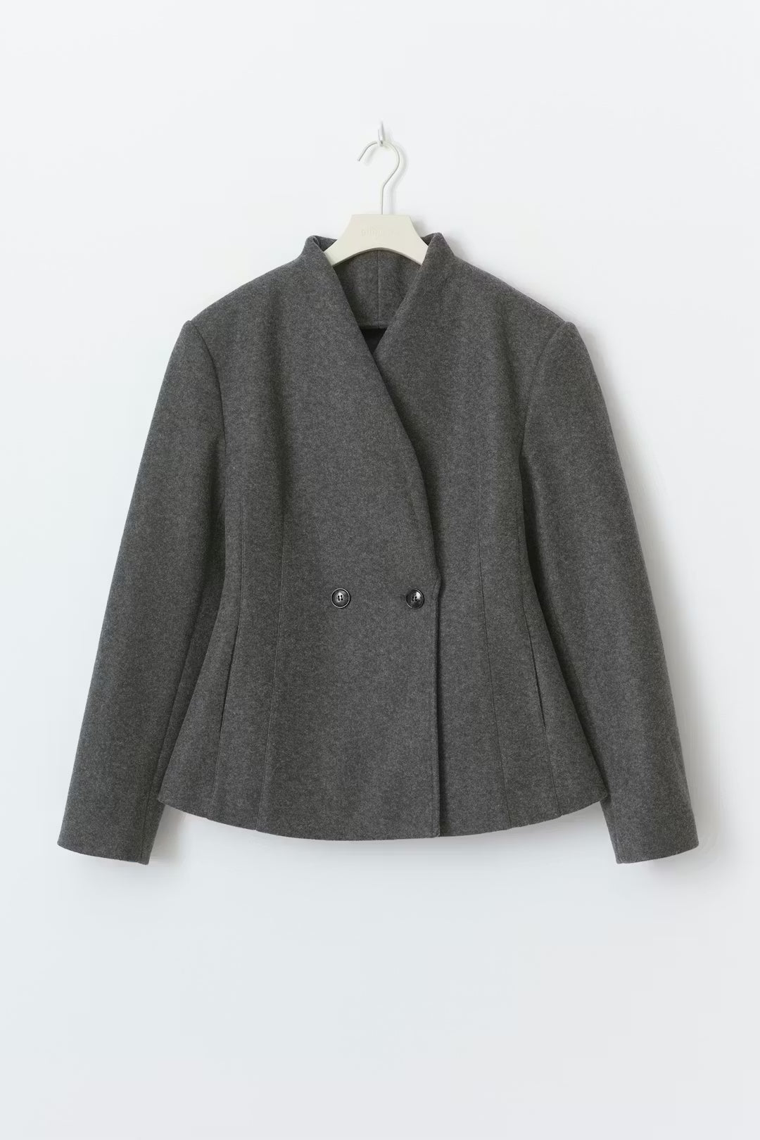 Gina Tricot shaped wool blend jacket grey