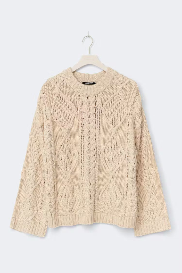 Gina Tricot knitted cable sweater