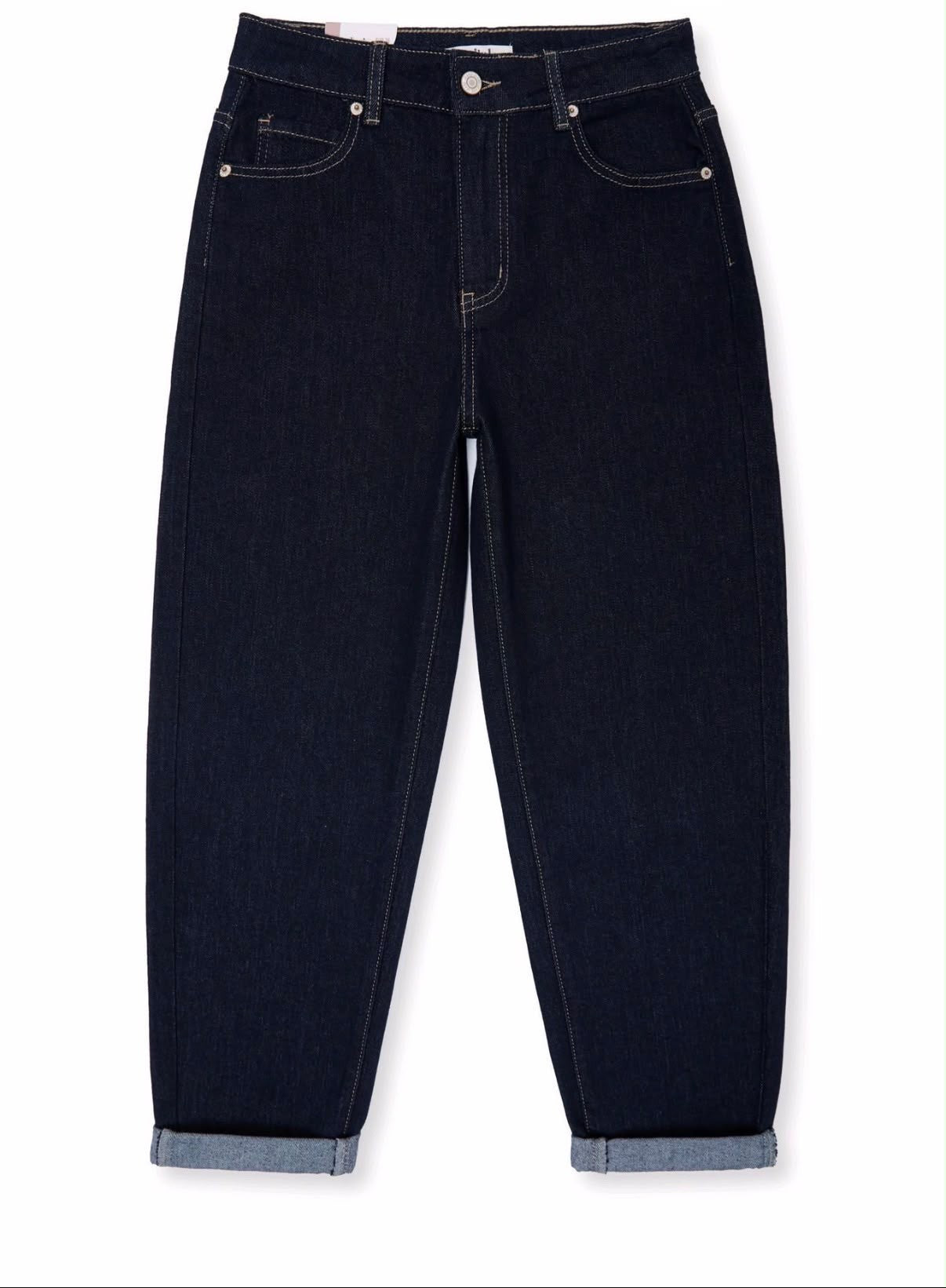 Minette Dunkelblaue Mom Jeans