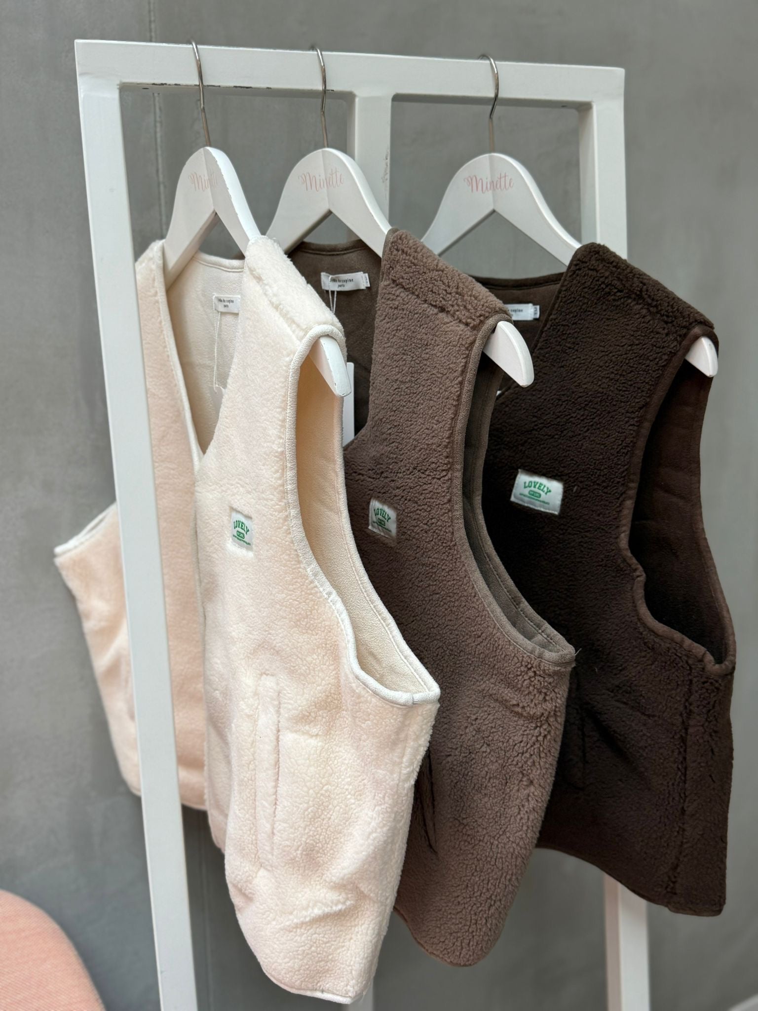 Minette Teddyfell Weste in vers. Farben