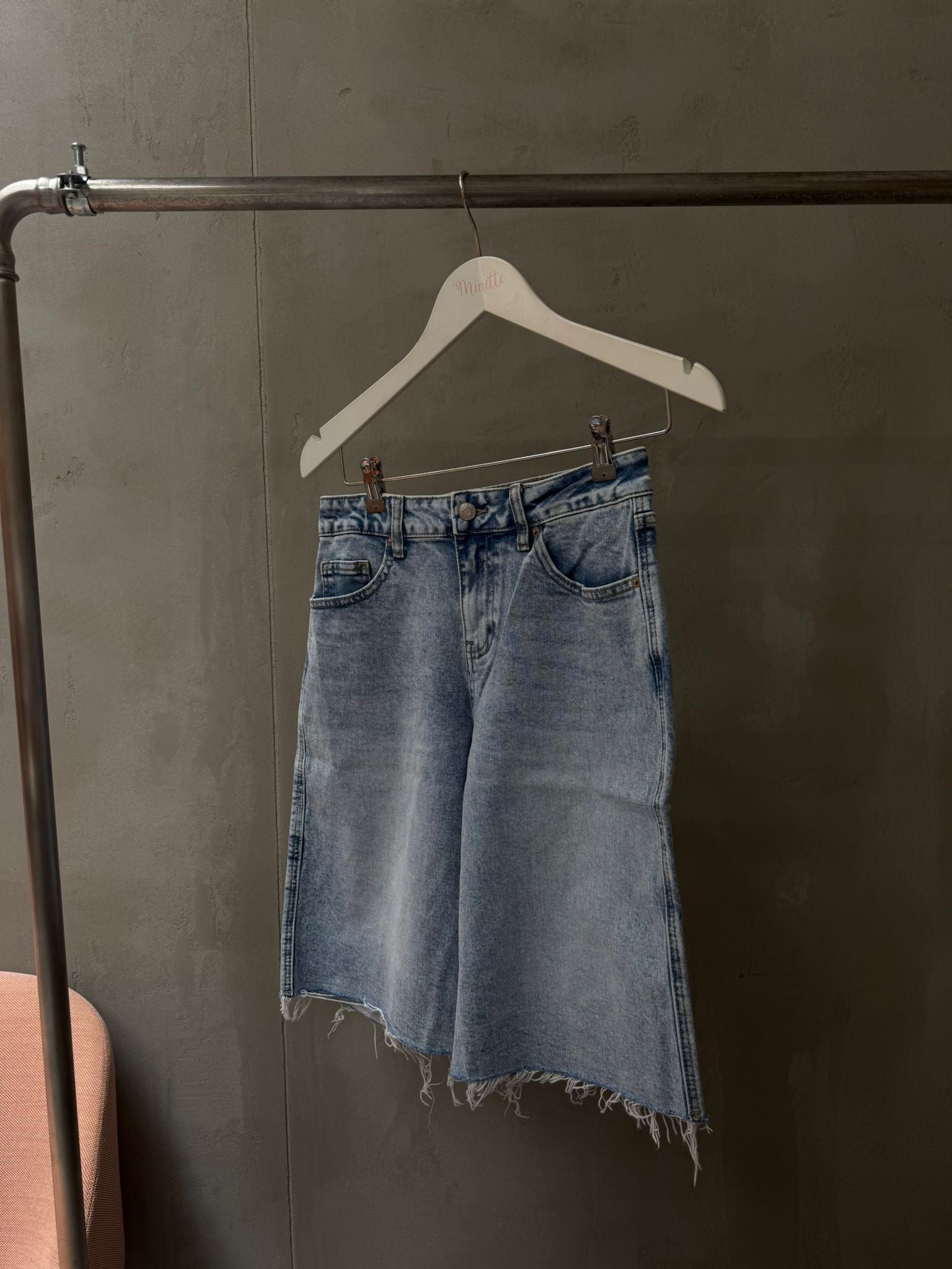 Minette Denim Bermuda Shorts