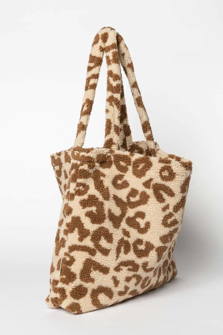 Studio Noos beige Leoparden Teddy Mom-Bag