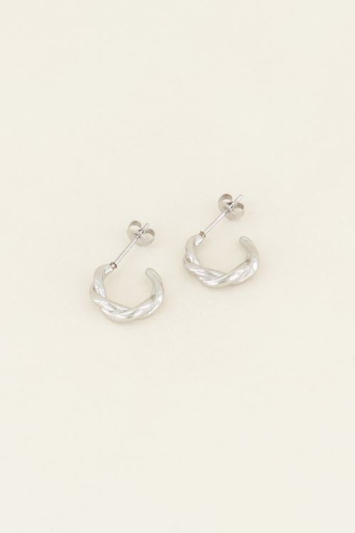 My Jewellery Gedrehte Ohrringe silber
