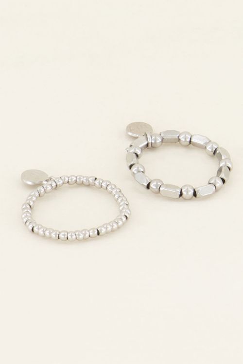 My Jewellery Stretch-Ringset silber