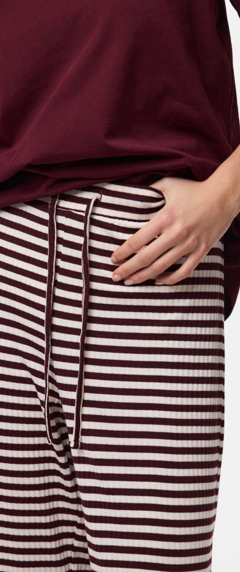 "PCLAYA" MW WIDE PANTS JRS NOOS