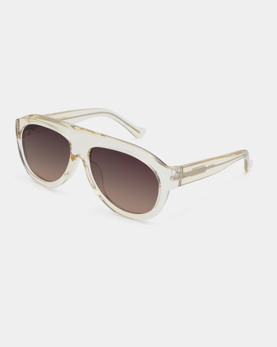 "AKRIO" - ECRU TRANSPARENT Sonnenbrille