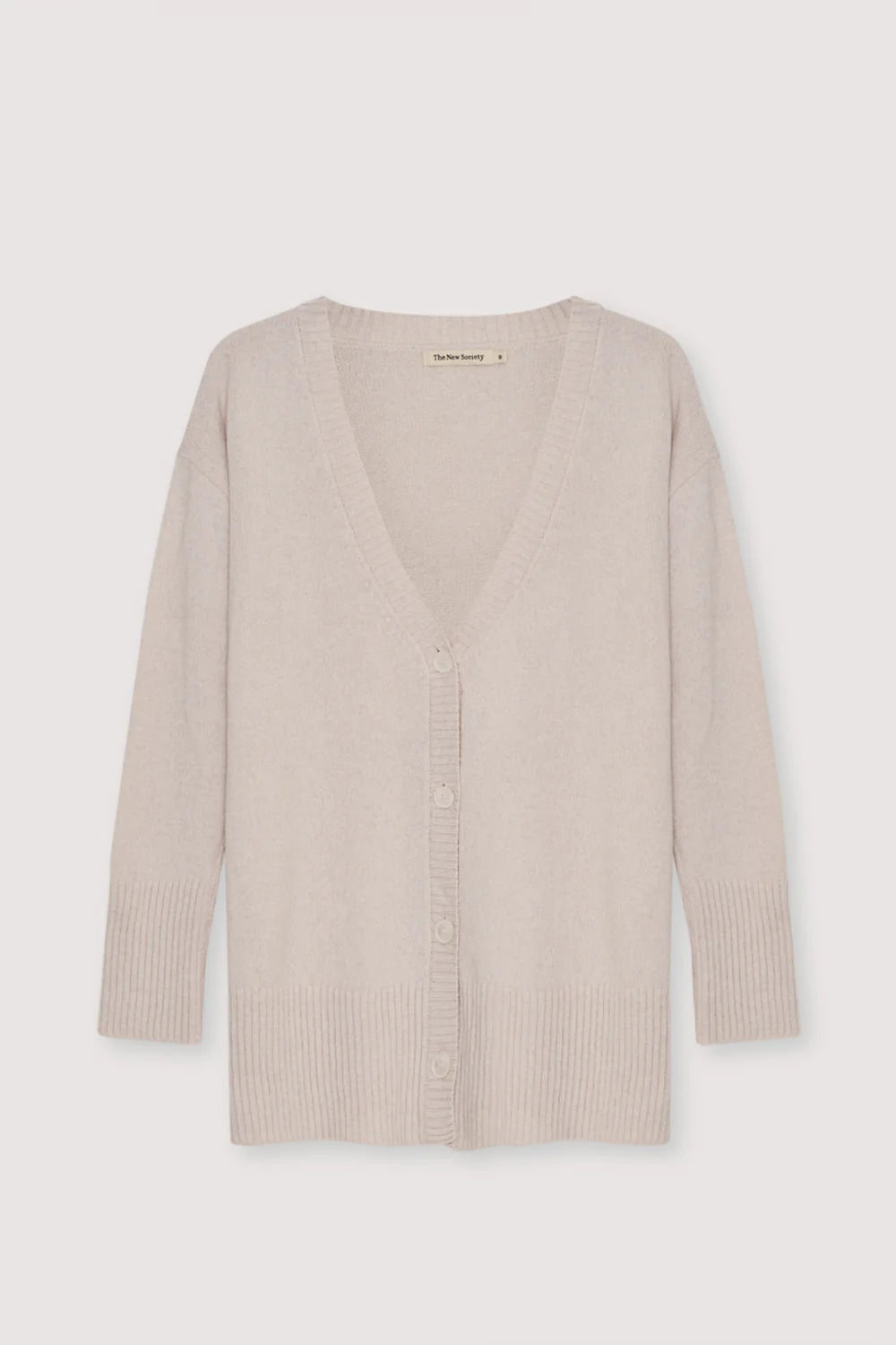The New Society "Agatha" Woman Cardigan Moonlight White
