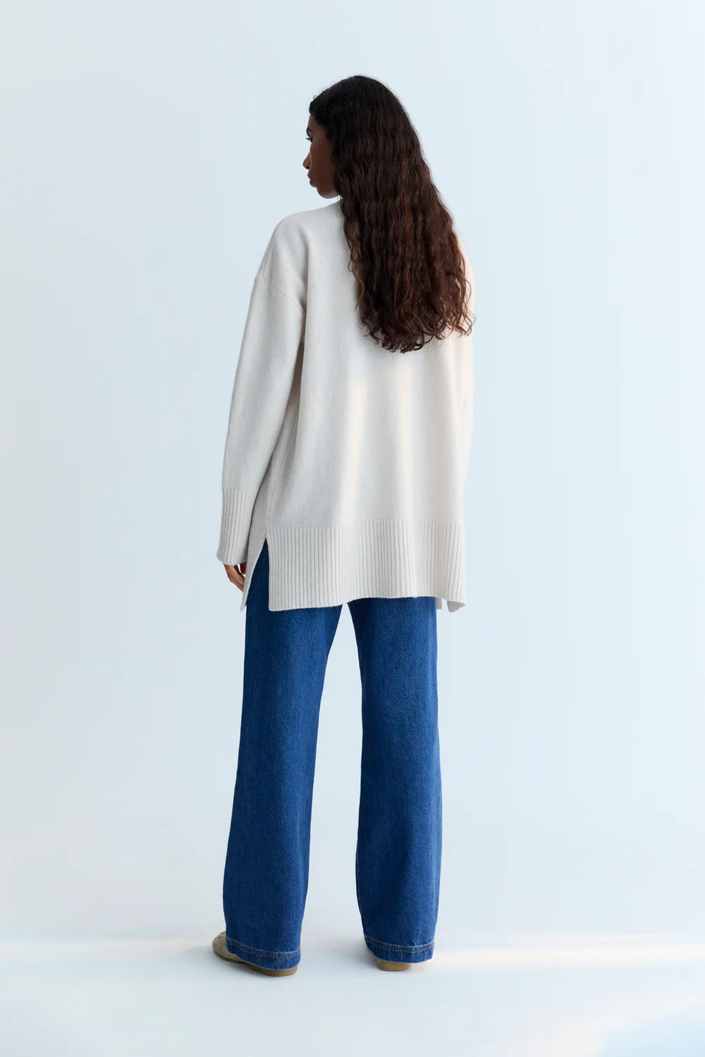 The New Society "Agatha" Woman Cardigan Moonlight White