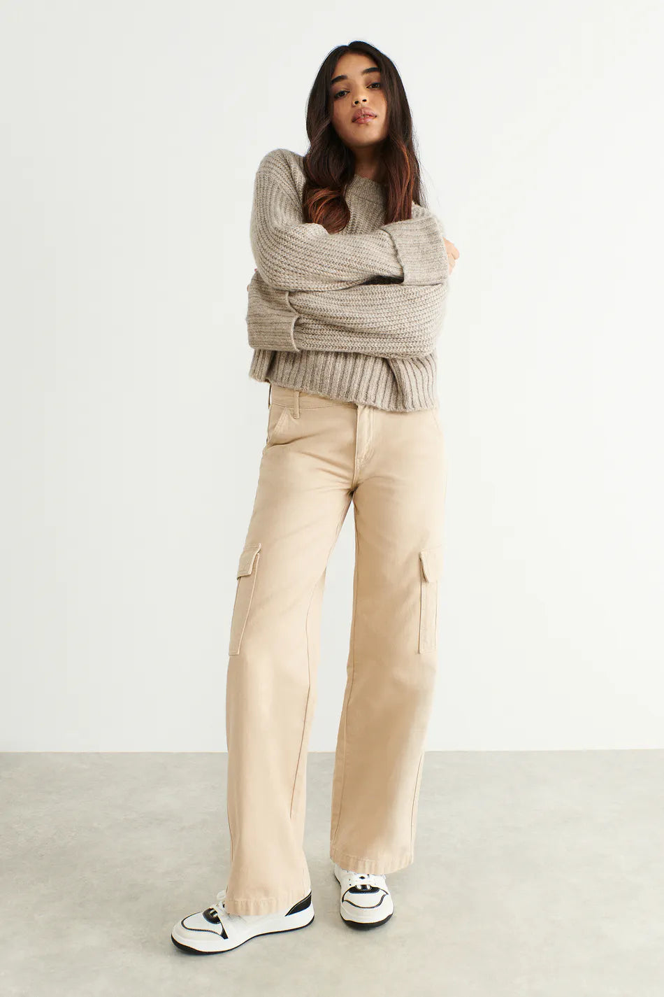 Gina Tricot Clara Knitted Sweater cashmere