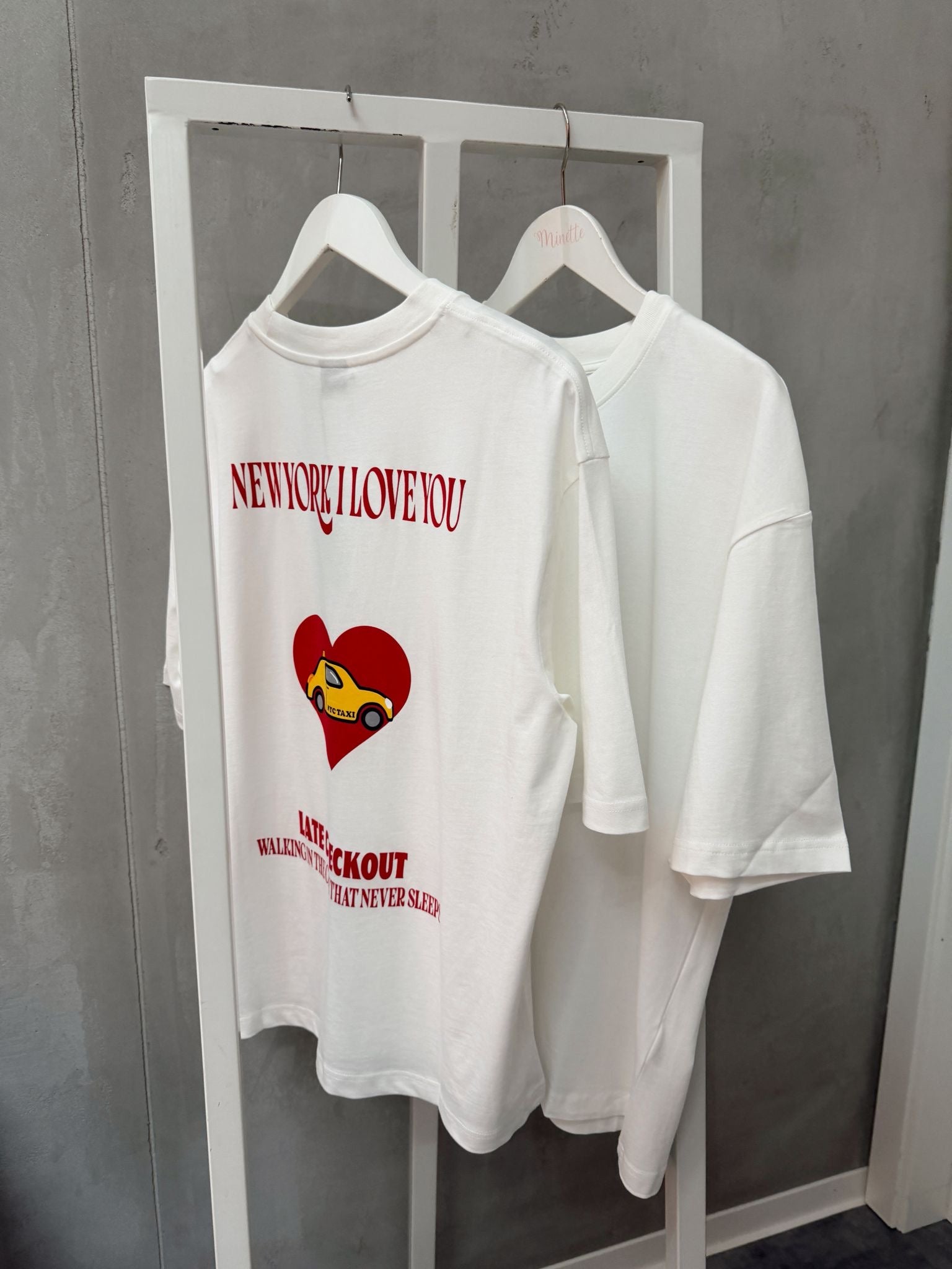 Gina Tricot printed oversized tee "New York"