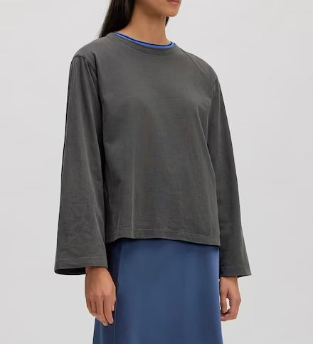 "EDTVERLEE" Longsleeve grau