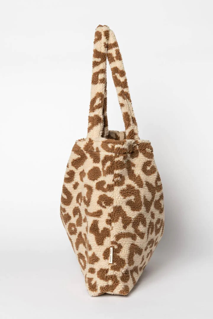 Studio Noos beige Leoparden Teddy Mom-Bag
