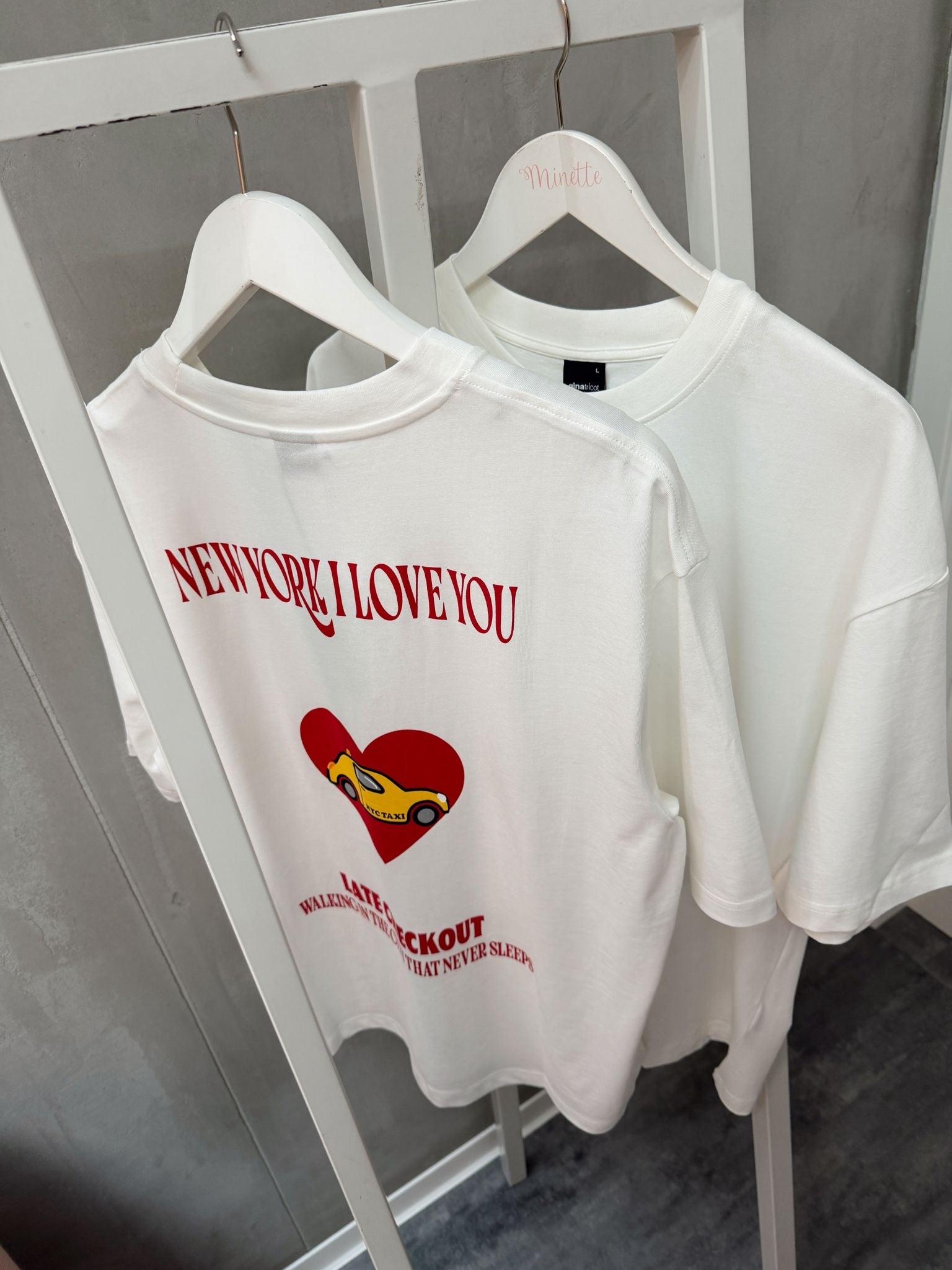 Gina Tricot printed oversized tee "New York"