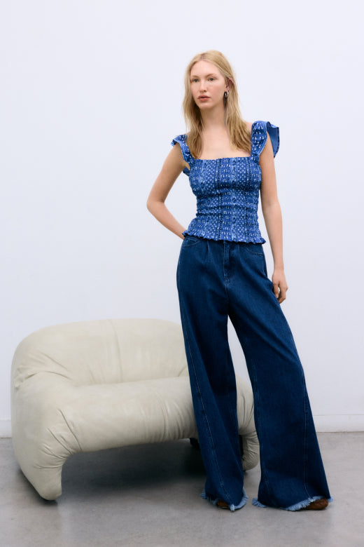The New Society Mare Woman Top Mare Print