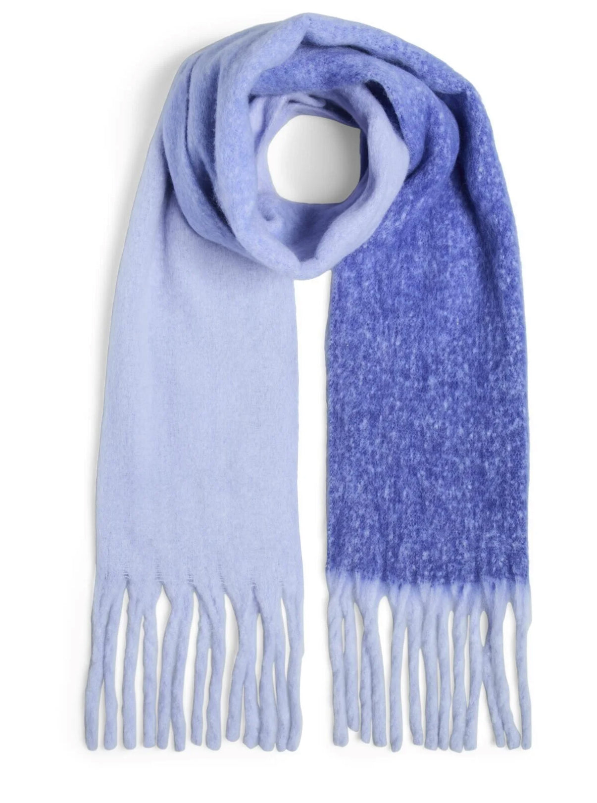 Pieces "Bea" Long Scarf blau