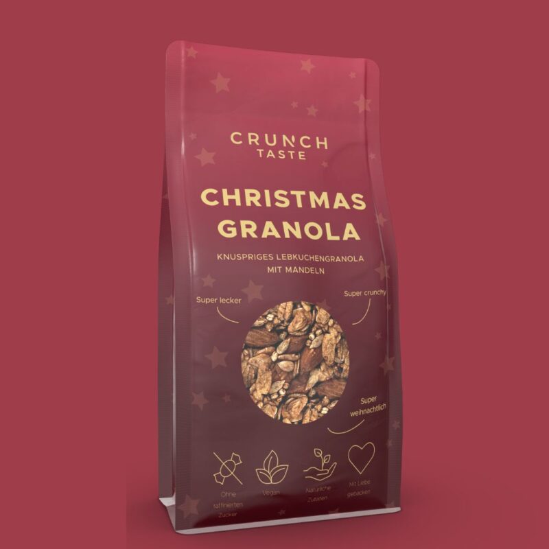 Crunch Taste- Christmas Granola Lebkuchengranola mit Mandeln | 250g