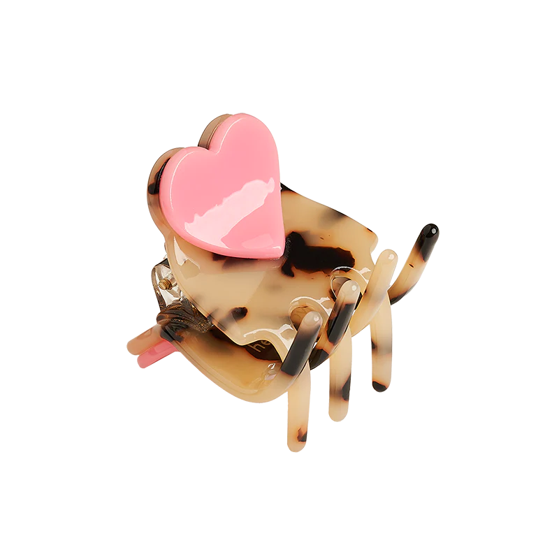 HELLO LOVE Haarspange Claire small- classic beige/baby pink