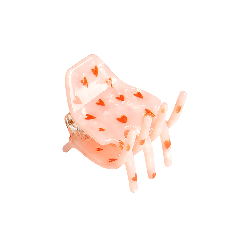 HELLO LOVE Haarspange Fee Small Hearts- soft pink/orange