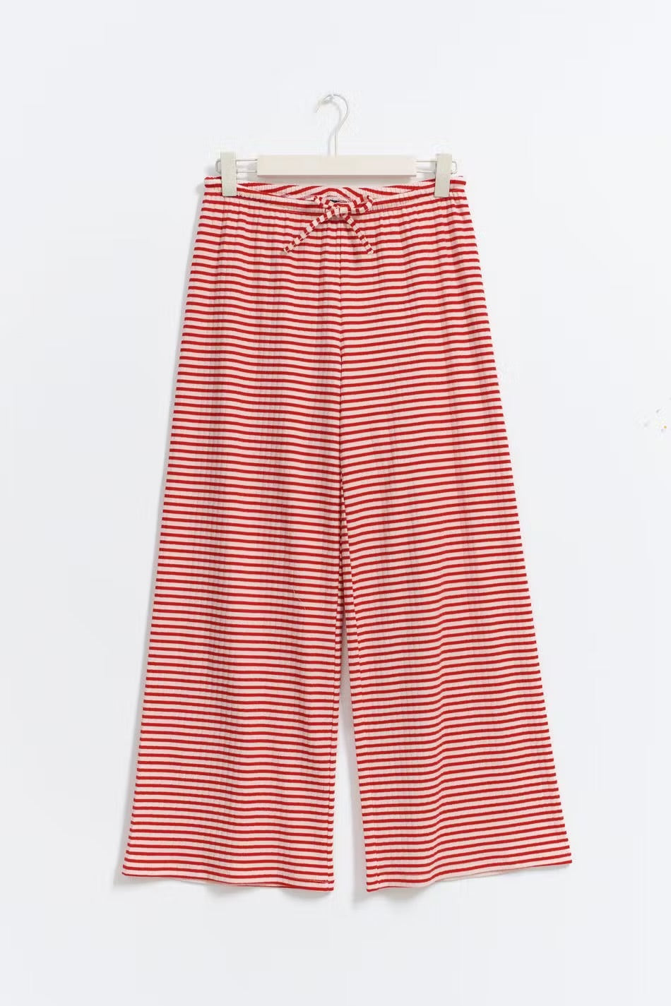 Gina Tricot striped soft pants red