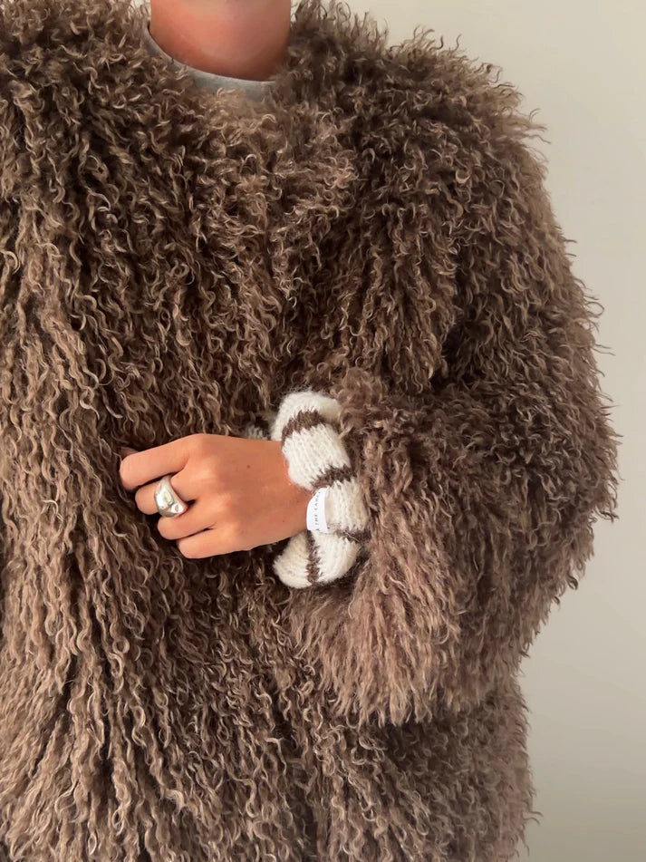 Jona the Label KNITTED SCRUNCHIE coffee cream